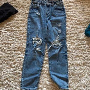 Shein High Waisted Mom Jean Size Medium